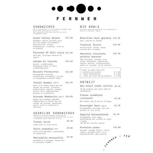 Food Menu