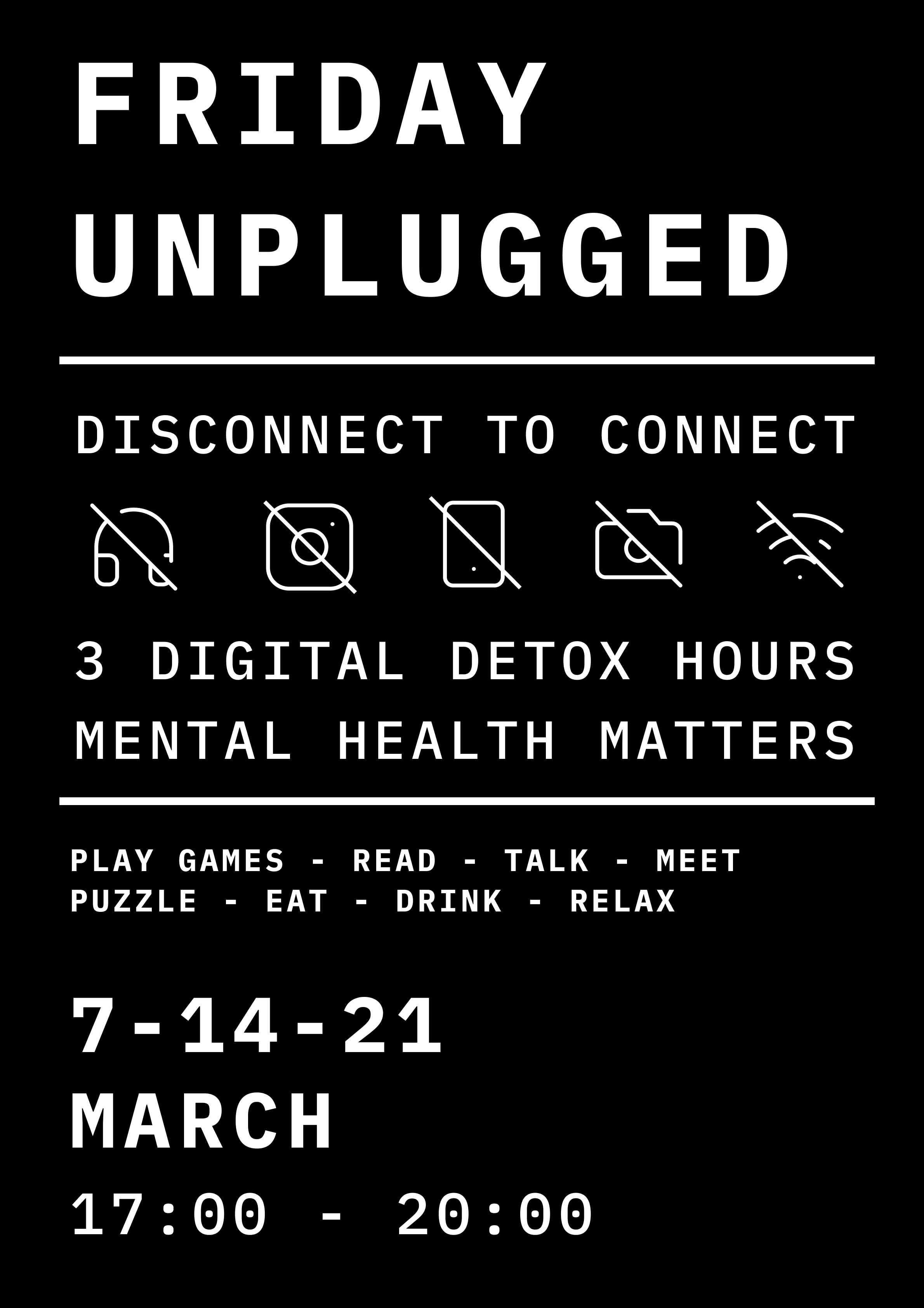 Friday Unplugged Event Poster